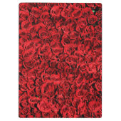 Rote Rose Blume Klemmbrett (Rückseite)