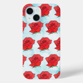 Rote Rose Blume Kunst Case-Mate iPhone Hülle (Rückseite)
