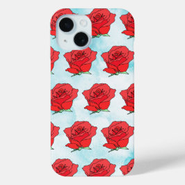 Rote Rose Blume Kunst Case-Mate iPhone Hülle
