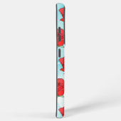 Rote Rose Blume Kunst Samsung Galaxy Hülle (Rechte Seite)