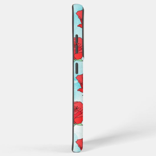 Rote Rose Blume Kunst Samsung Galaxy Hülle (Rechte Seite)