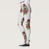 rote Rose Blume Leggings (Links)