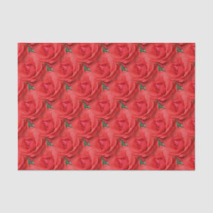 Rote Rose Blume Naturmuster Seidenpapier