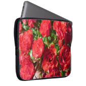 Rote Rose Blume Notebook-Sieb Laptopschutzhülle (Vorne Rechts)