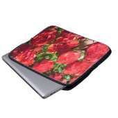 Rote Rose Blume Notebook-Sieb Laptopschutzhülle (Vorne Knopf)