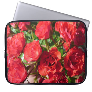 Rote Rose Blume Notebook-Sieb Laptopschutzhülle