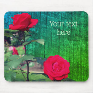 Rote Rose Blume Personalisiert Mousepad