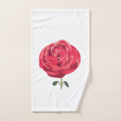 Rote Rose Blume Rote Rose Handtuch (Handtuch)