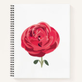 Rote Rose Blume Rote Rose Notizblock (Vorderseite)