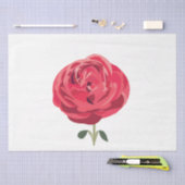 Rote Rose Blume Rote Rose Seidenpapier (Handwerk)