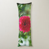 Rote Rose Blume Seitenschläferkissen (Rückseite (Vertikal))