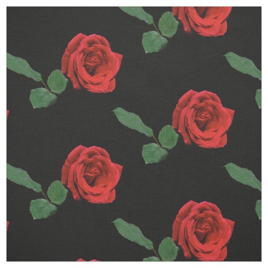 Rote Rose Blume Stoff (Muster)