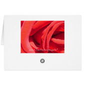 rote Rose Blume Tischnummer (Rückseite Horizontal)