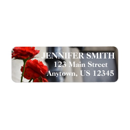 Rote Rose Blume Tor Fotografie Personalisiert (Vorne)