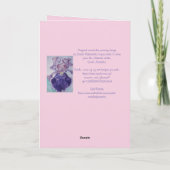 Rote Rose Blume Vintage Rose Karte (Rückseite)