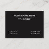 Rote Rose Blume Visitenkarte (Rückseite)