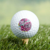 Rote Rose Blume Watercolor Rosa MASI - Museo d'art Golfball (Insitu T-Shirt)