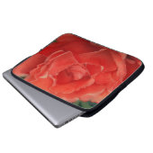 Rote Rose Blumen Kunst Laptop Hülle Sleeve (Vorne Knopf)