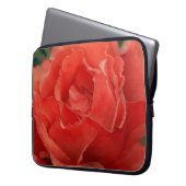 Rote Rose Blumen Kunst Laptop Hülle Sleeve (Vorderseite Links)