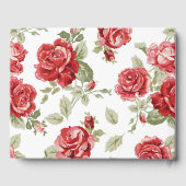 Rote Rose Blumendruck Gästebuch (Rückseite)