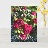 Rote Rose Blumengarten Blumengarten Rose Geburtsta Karte (Gelbe Blume)