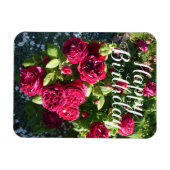 Rote Rose Blumengarten Blumengarten Rose Geburtsta Magnet (Horizontal)