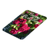 Rote Rose Blumengarten Blumengarten Rose Geburtsta Magnet (Linke Seite)