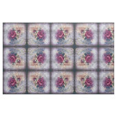 Rote Rose Blumenschere Muster Stoff (Fat Quarter (45,7 x 55,9 cm))