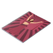 Rote Rose Bly Dancer Notizblock (Linke Seite)
