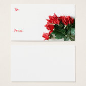 Rote Rose Bouquet Blumengiftmarken (Vorne & Hinten)