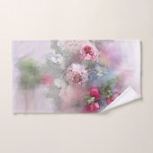 Rote Rose Bouquet Flora und Fauna Badhandtuch Set (Handtuch)