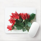 Rote Rose Bouquet Mousepad (Mit Mouse)