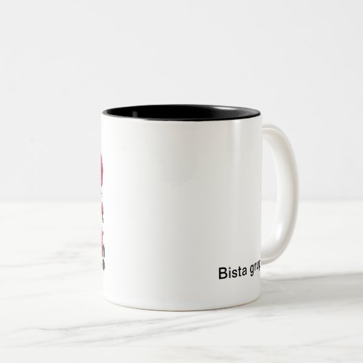 Rote Rose Bouquet Tasse (VorderseiteRechts)