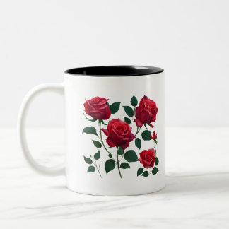 Rote Rose Bouquet Tasse