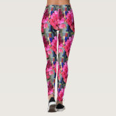 rote Rose-Bouquets Leggings (Rückseite)
