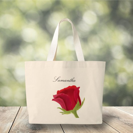 Rote Rose Bridesmaid Jumbo Stoffbeutel