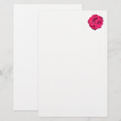 Rote Rose Briefpapier (Vorne/Hinten)