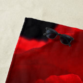 Rote Rose btcnm Strandtuch (Beispiel)