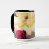 Rote Rose Bud Beverage Tasse (Vorderseite Links)