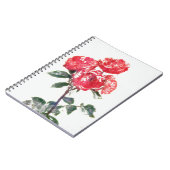 Rote Rose Bunch aus dem Garten Gertie Notizblock (Linke Seite)