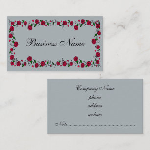 Rote Rose Business Cards Visitenkarte