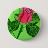 Rote Rose Button (Vorderseite)