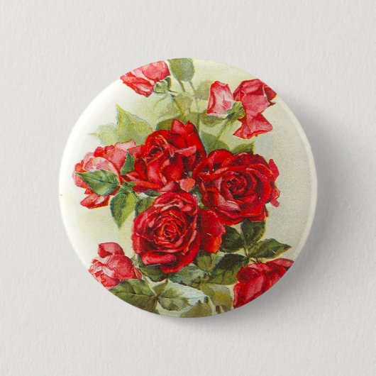 rote Rose Button (Vorderseite)