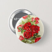 rote Rose Button (Vorne & Hinten)
