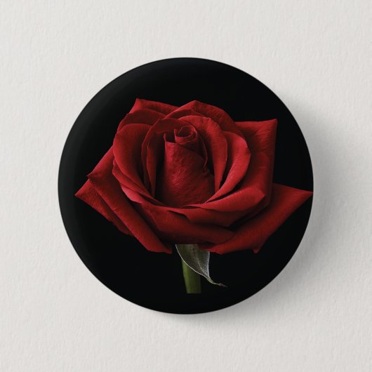 Rote Rose Button (Vorderseite)