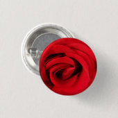 Rote Rose Button (Vorne & Hinten)