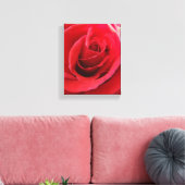 Rote Rose Canvas Print Leinwanddruck (Insitu (Wohnzimmer))