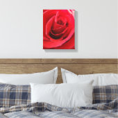 Rote Rose Canvas Print Leinwanddruck (Insitu (Schlafzimmer))
