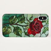 Rote Rose Case-Mate iPhone Hülle (Rückseite (Horizontal))