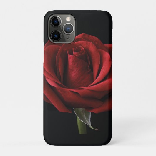 Rote Rose Case-Mate iPhone Hülle (Rückseite)